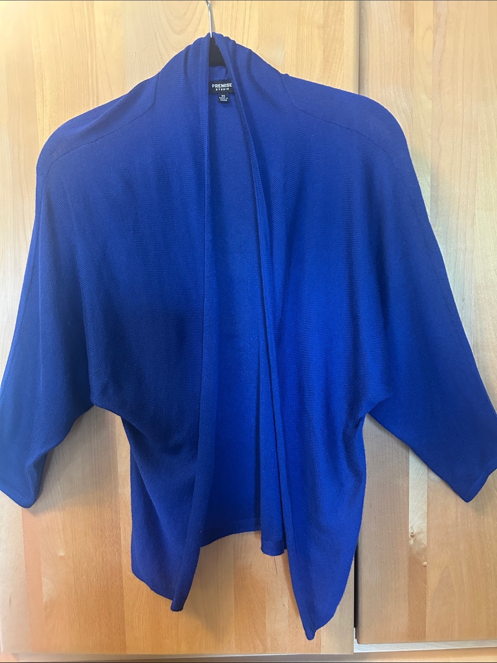 Premise Open-Front Cobalt Blue Women's Cardigan